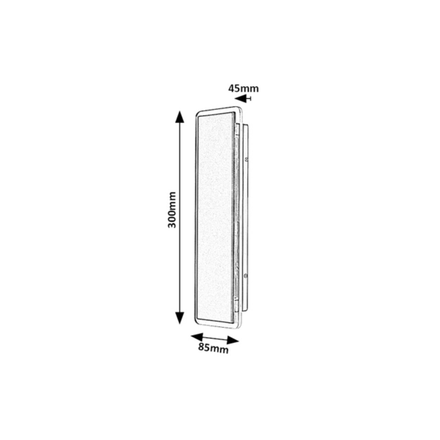 Rabalux - LED-Außenwandleuchte LED/18W/230V IP54 schwarz