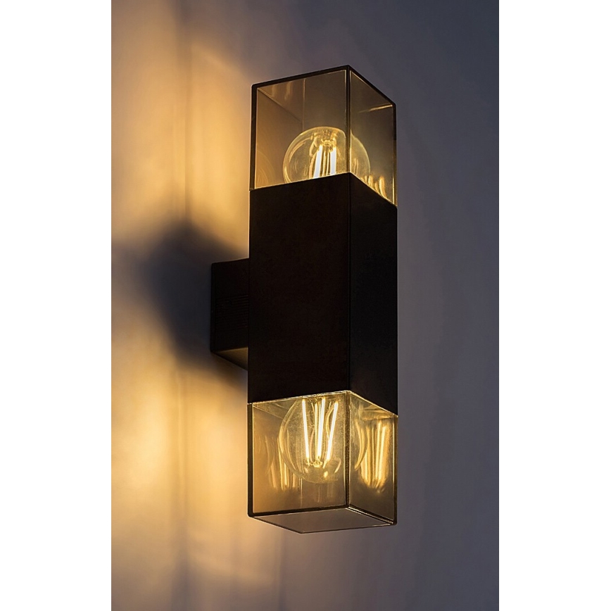 Rabalux - Outdoor-Wandleuchte 2xE27/60W/230V IP54 schwarz