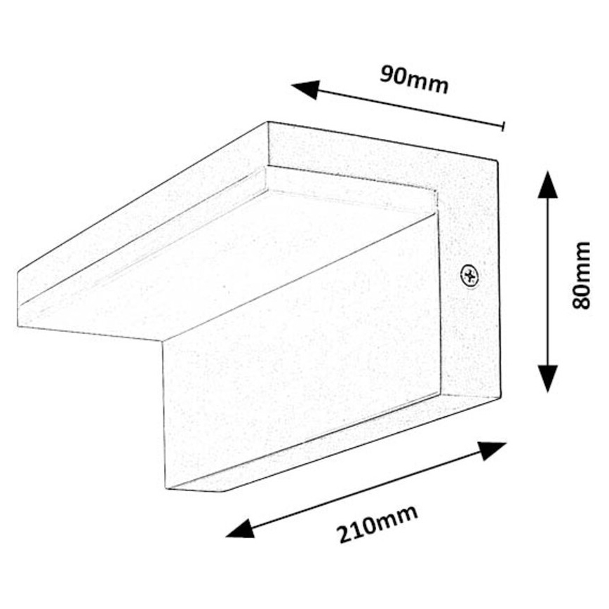 Rabalux - LED-Wandleuchte für Außenbereiche LED/10W/230V IP54 weiß