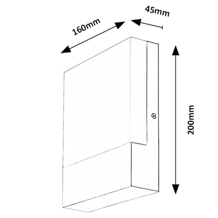 Rabalux - LED-Wandleuchte für Außenbereiche LED/10W/230V IP44 weiß