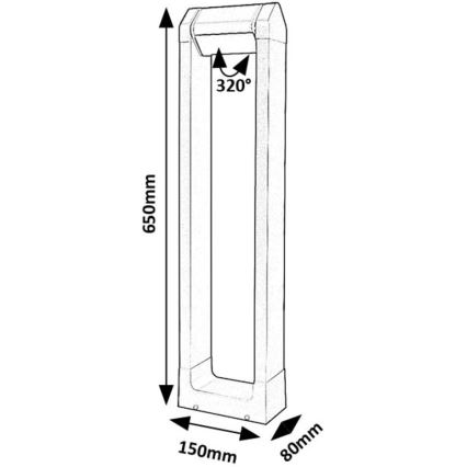 Rabalux - LED-Außenleuchte LED/8W/230V IP54