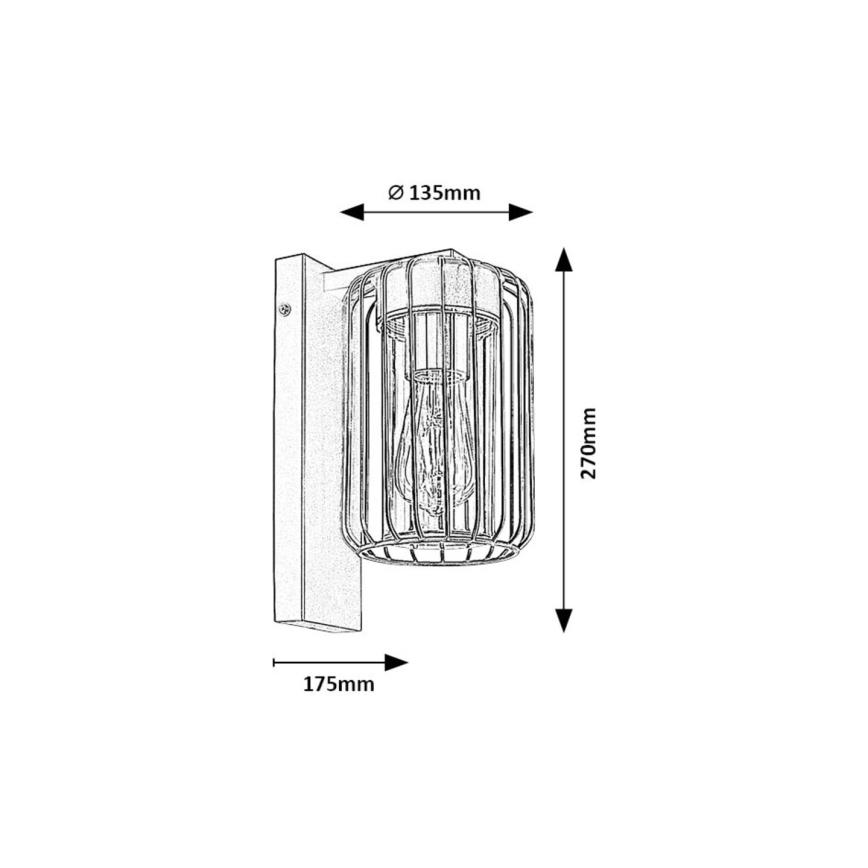 Rabalux - Outdoor-Wandleuchte 1xE27/40W/230V IP44