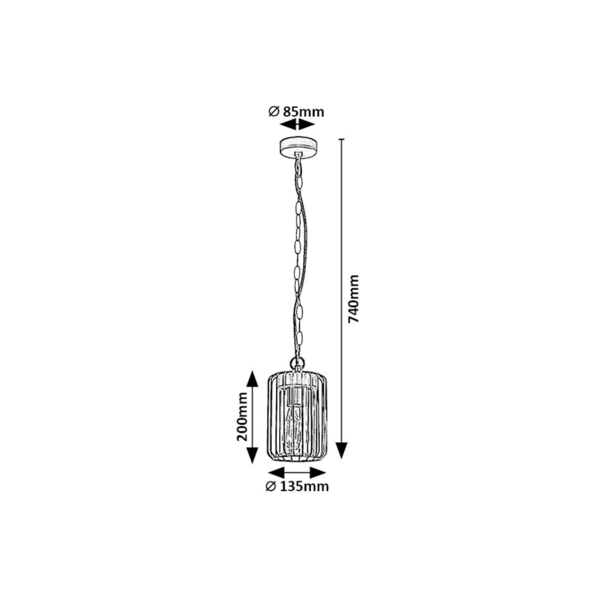 Rabalux - Outdoor-Hängeleuchte 1xE27/40W/230V IP44