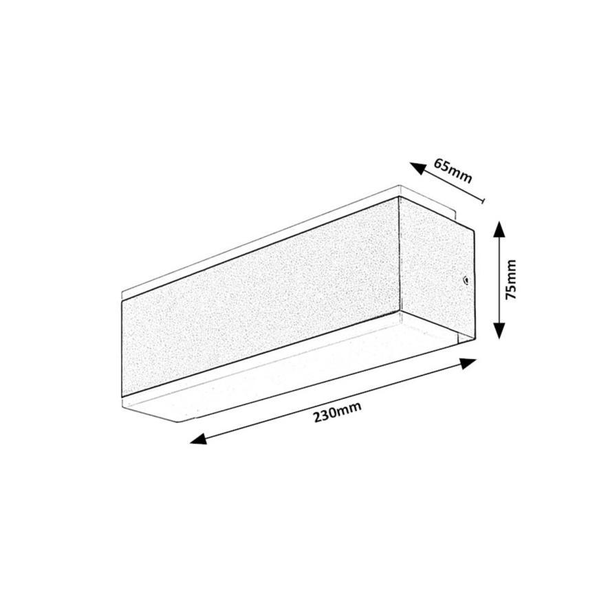 Rabalux - LED-Outdoor-Wandleuchte LED/12W/230V IP54