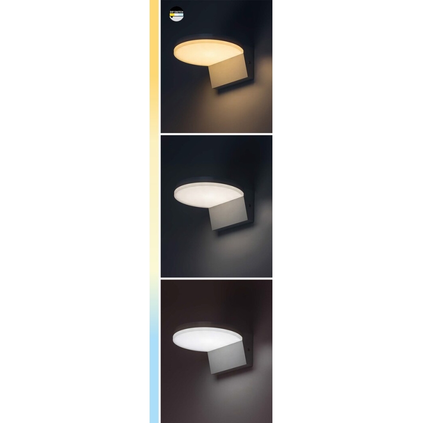 Rabalux - LED-Outdoor-Wandleuchte LED/9W/230V 2700/4000/6500K IP54 weiß