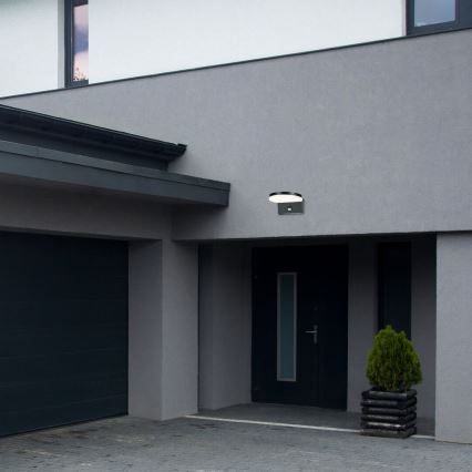 Rabalux - LED Outdoor-Wandleuchte mit Sensor LED/9W/230V 2700/4000/6500K IP54 schwarz
