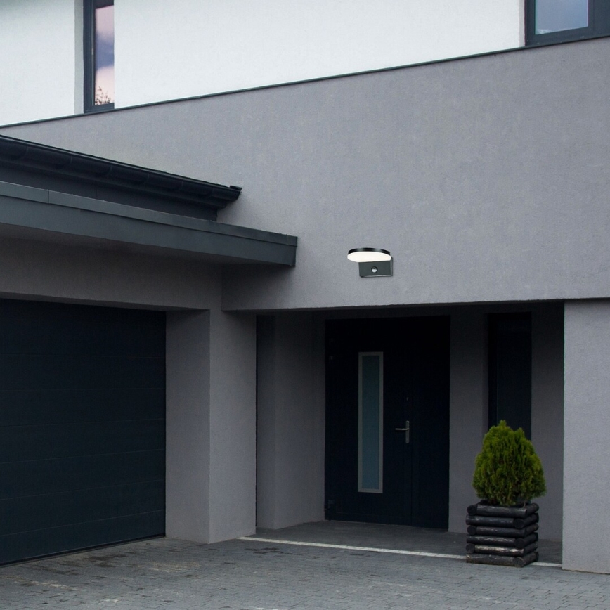 Rabalux - LED Outdoor-Wandleuchte mit Sensor LED/9W/230V 2700/4000/6500K IP54 schwarz