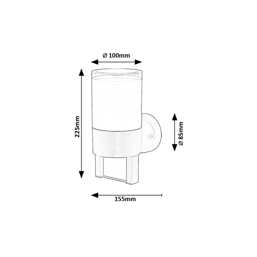 Rabalux - LED-Outdoor-Wandleuchte LED/12W/230V IP44