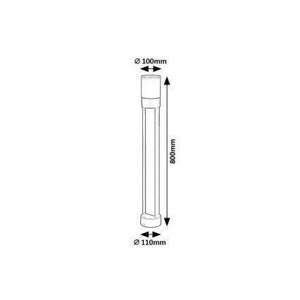 Rabalux - LED-Außenleuchte LED/12W/230V IP44 80 cm