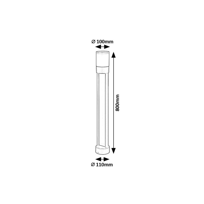 Rabalux - LED-Außenleuchte LED/12W/230V IP44 80 cm