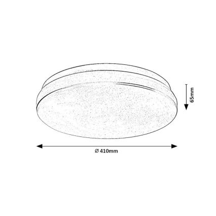 Rabalux - LED-Bad-Deckenleuchte LED/36W/230V 3000/4000/6000K IP44 Ø 41 cm