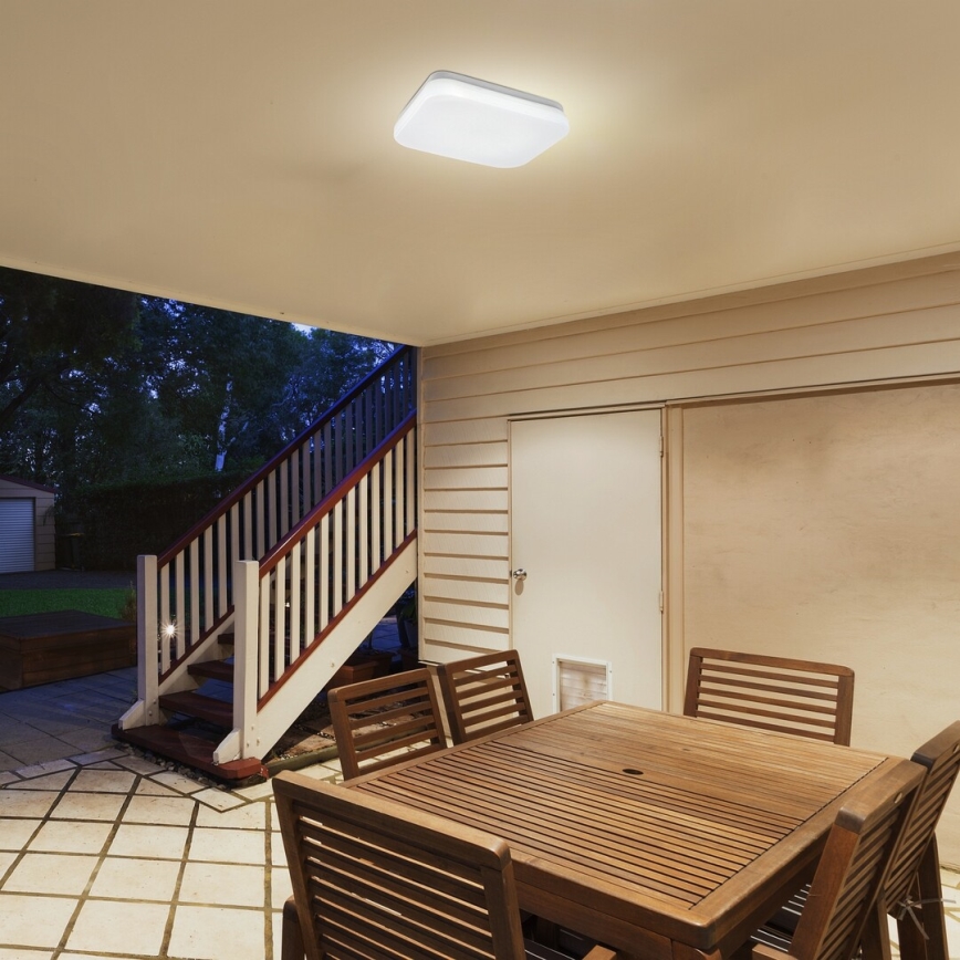 Rabalux - LED-Deckenleuchte für Badezimmer mit Sensor LED/18W/230V 3000K IP44 28,5x28,5 cm