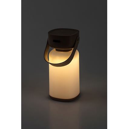 Rabalux - Aufladbare LED-Outdoor-Tischleuchte mit Dimm- und Touch-Funktion LED/3W/5V IP44 braun