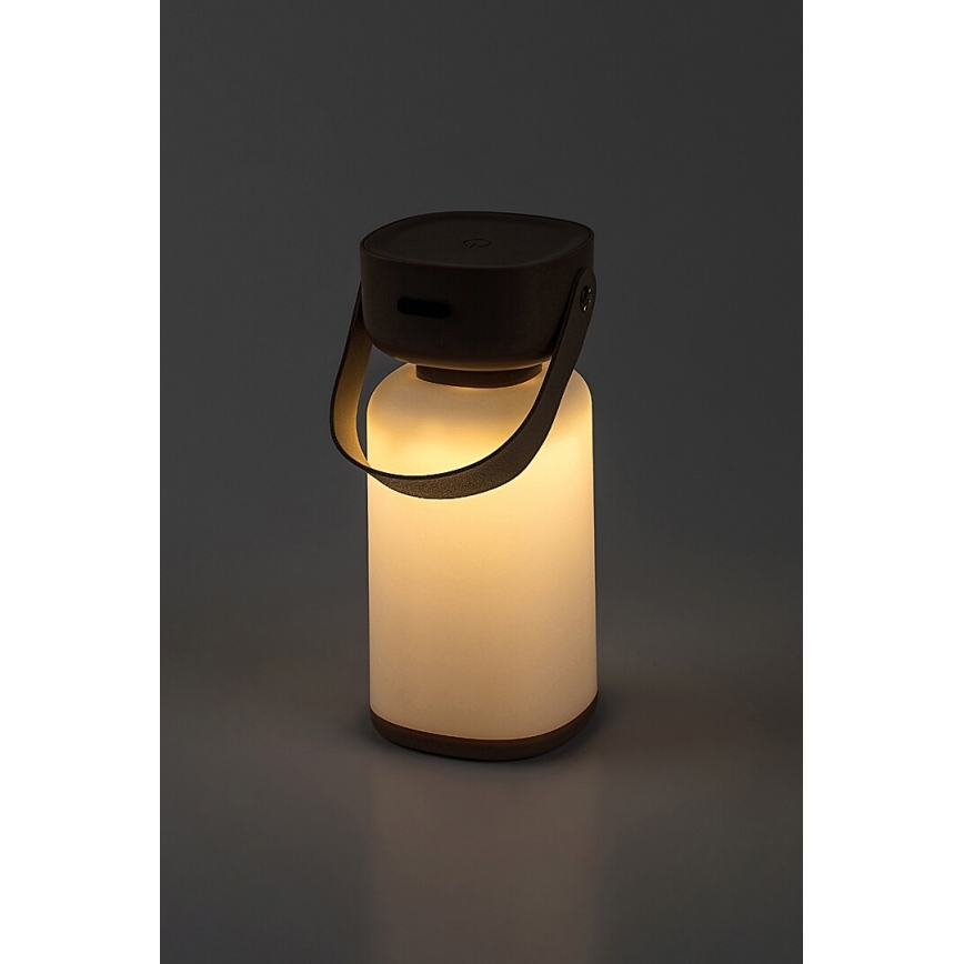 Rabalux - Aufladbare LED-Outdoor-Tischleuchte mit Dimm- und Touch-Funktion LED/3W/5V IP44 braun