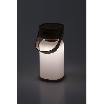 Rabalux - Aufladbare LED-Outdoor-Tischleuchte mit Dimm- und Touch-Funktion LED/3W/5V IP44 braun