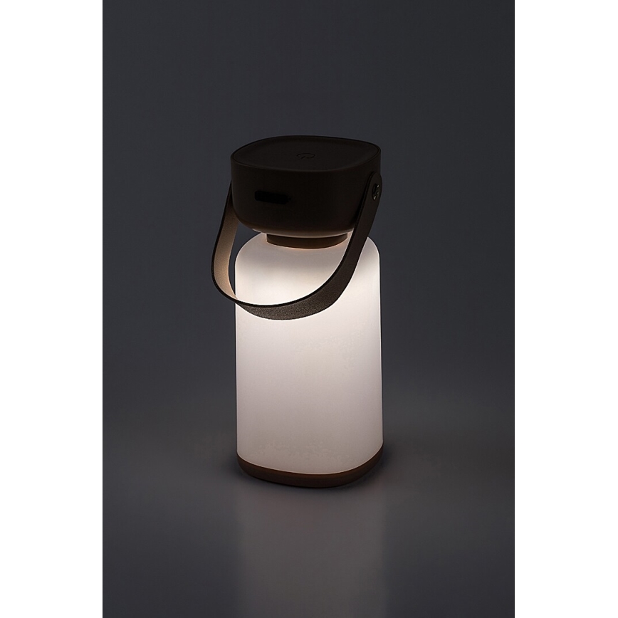 Rabalux - Aufladbare LED-Outdoor-Tischleuchte mit Dimm- und Touch-Funktion LED/3W/5V IP44 braun