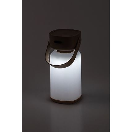 Rabalux - Aufladbare LED-Outdoor-Tischleuchte mit Dimm- und Touch-Funktion LED/3W/5V IP44 braun