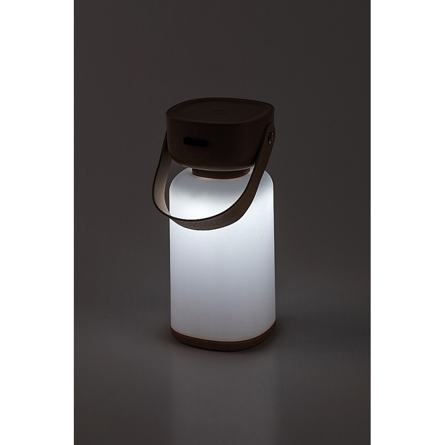 Rabalux - Aufladbare LED-Outdoor-Tischleuchte mit Dimm- und Touch-Funktion LED/3W/5V IP44 braun