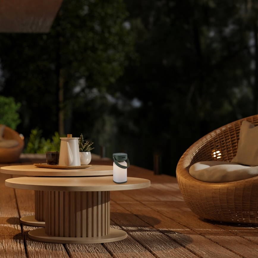 Rabalux - Aufladbare LED-Outdoor-Tischleuchte mit Dimm- und Touch-Funktion LED/3W/5V IP44 grün