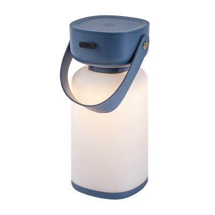 Rabalux - Aufladbare LED-Outdoor-Tischleuchte mit Dimm- und Touch-Funktion LED/3W/5V IP44 blau