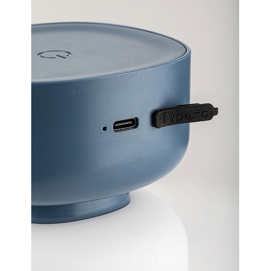 Rabalux - Aufladbare LED-Outdoor-Tischleuchte mit Dimm- und Touch-Funktion LED/3W/5V IP44 blau