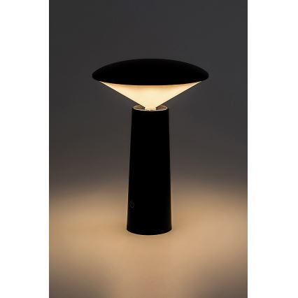 Rabalux - Dimm- und aufladbare LED-Tischleuchte mit Touch-Funktion POLPERRO LED/3W/3,7V 1200mAh schwarz