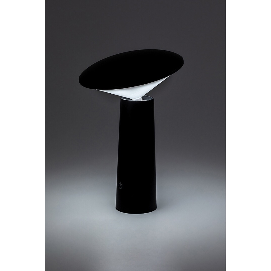 Rabalux - Dimm- und aufladbare LED-Tischleuchte mit Touch-Funktion POLPERRO LED/3W/3,7V 1200mAh schwarz