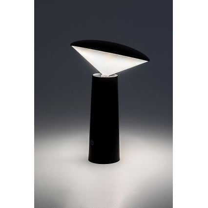 Rabalux - Dimm- und aufladbare LED-Tischleuchte mit Touch-Funktion POLPERRO LED/3W/3,7V 1200mAh schwarz