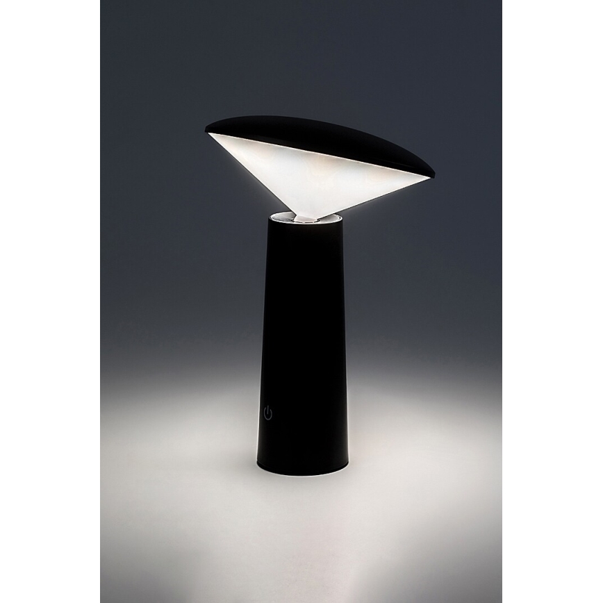 Rabalux - Dimm- und aufladbare LED-Tischleuchte mit Touch-Funktion POLPERRO LED/3W/3,7V 1200mAh schwarz
