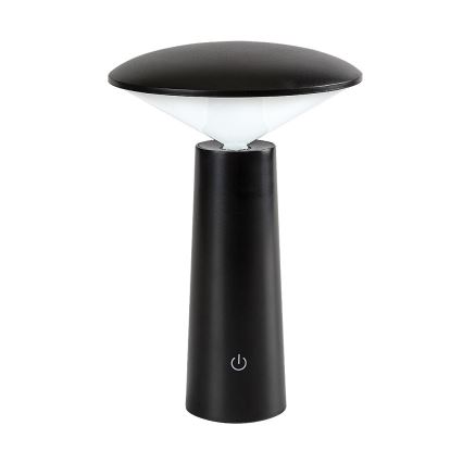 Rabalux - Dimm- und aufladbare LED-Tischleuchte mit Touch-Funktion POLPERRO LED/3W/3,7V 1200mAh schwarz