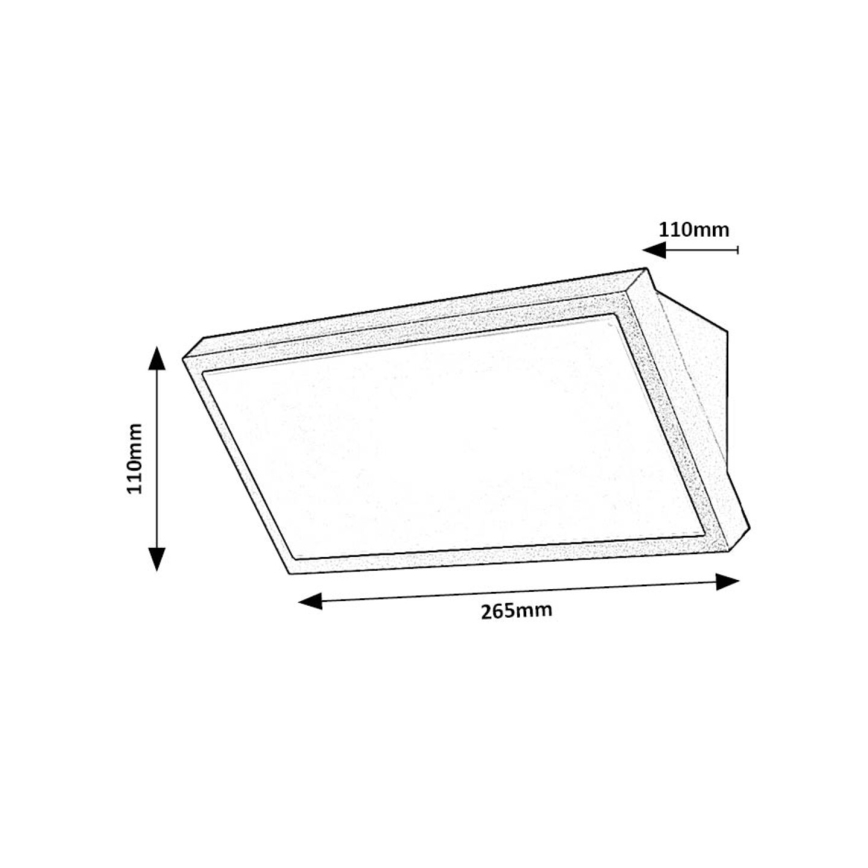 Rabalux - LED-Outdoor-Wandleuchte LED/18W/230V 2700/4000/6500K IP65