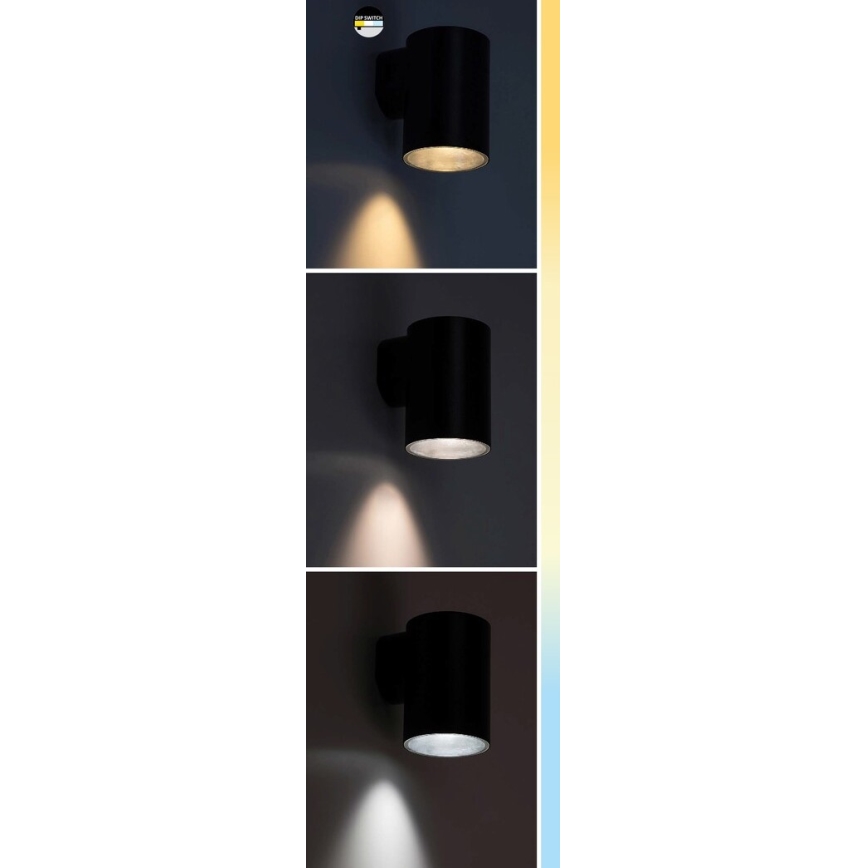 Rabalux - LED-Outdoor-Wandleuchte LED/18W/230V 2700/4000/6500K IP65 schwarz