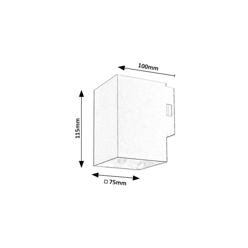Rabalux - LED-Outdoor-Wandleuchte LED/9W/230V 2700/4000/6500K IP65 schwarz