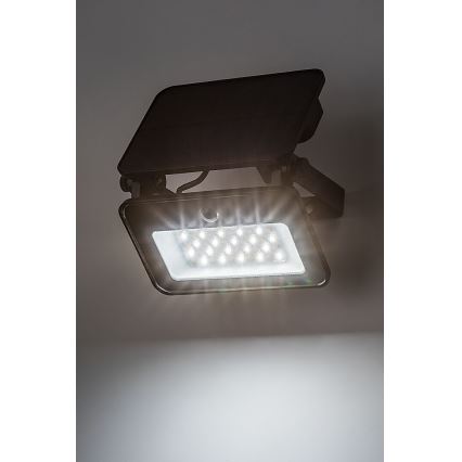 Rabalux - LED-Solarstrahler mit Sensor LED/6W/3,7V 3000/4000/6500K IP65