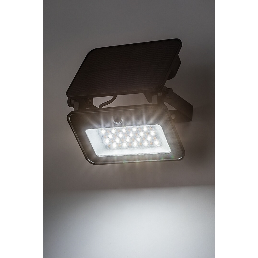 Rabalux - LED-Solarstrahler mit Sensor LED/6W/3,7V 3000/4000/6500K IP65