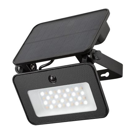 Rabalux - LED-Solarstrahler mit Sensor LED/6W/3,7V 3000/4000/6500K IP65