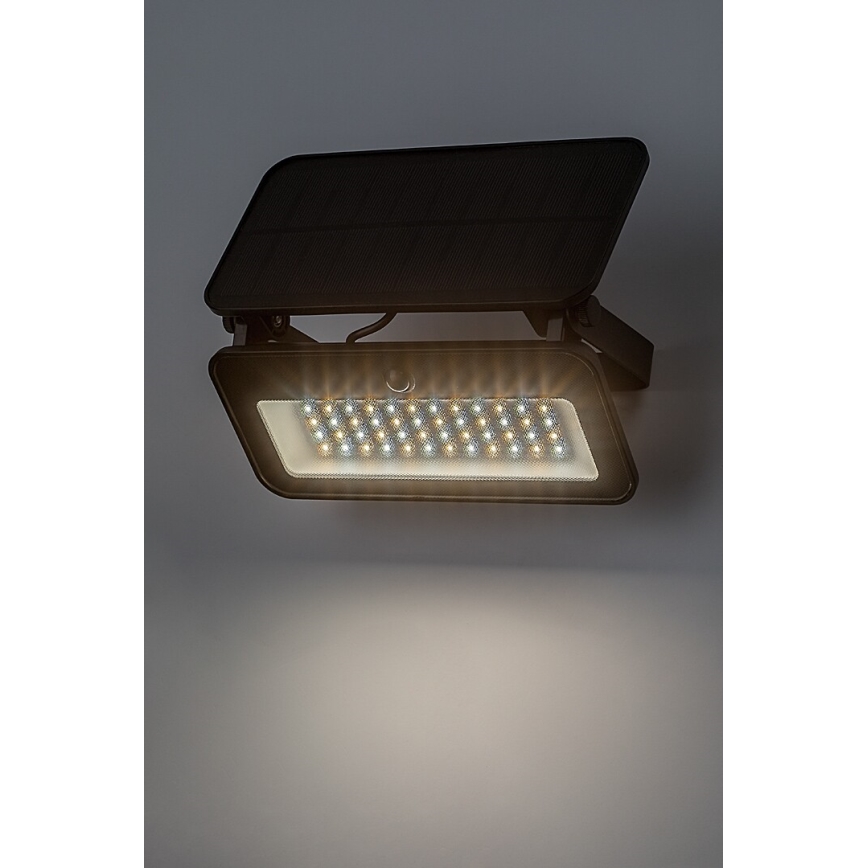 Rabalux - LED Solarstrahler mit Sensor LED/8W/3,7V 3000/4000/6500K IP65 2600 mAh