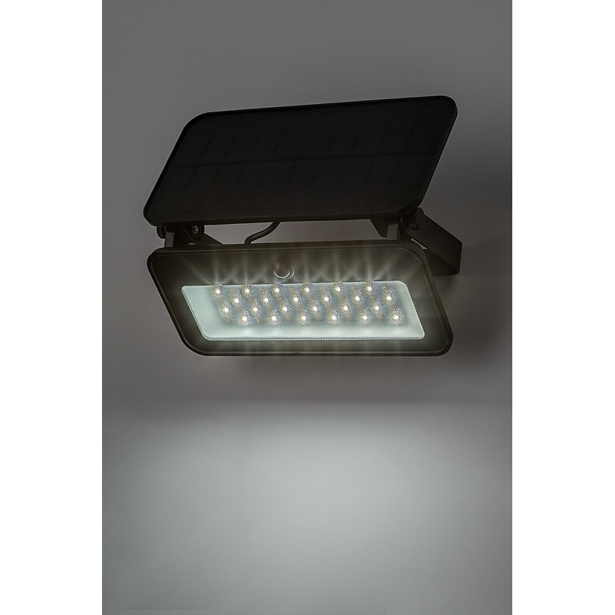 Rabalux - LED Solarstrahler mit Sensor LED/8W/3,7V 3000/4000/6500K IP65 2600 mAh
