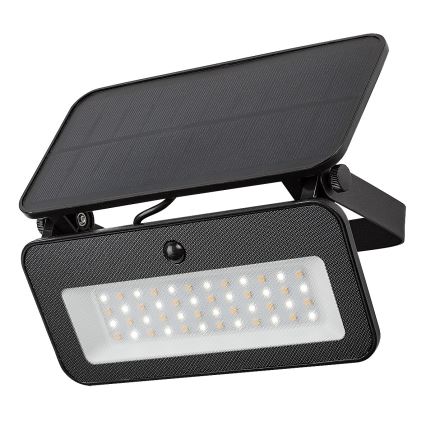 Rabalux - LED Solarstrahler mit Sensor LED/8W/3,7V 3000/4000/6500K IP65 2600 mAh