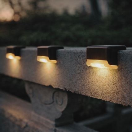 Rabalux - 4er-Set Solar-LED-Wandleuchte mit Dämmerungssensor LED/0,06W/1,2V 300 mAh IP44