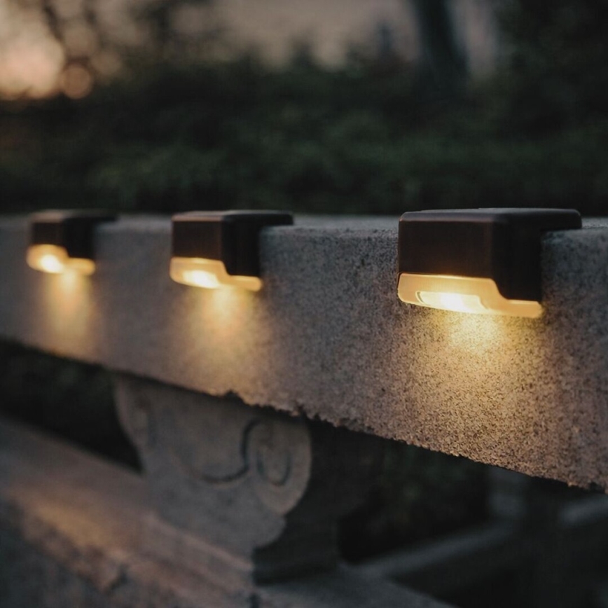 Rabalux - 4er-Set Solar-LED-Wandleuchte mit Dämmerungssensor LED/0,06W/1,2V 300 mAh IP44