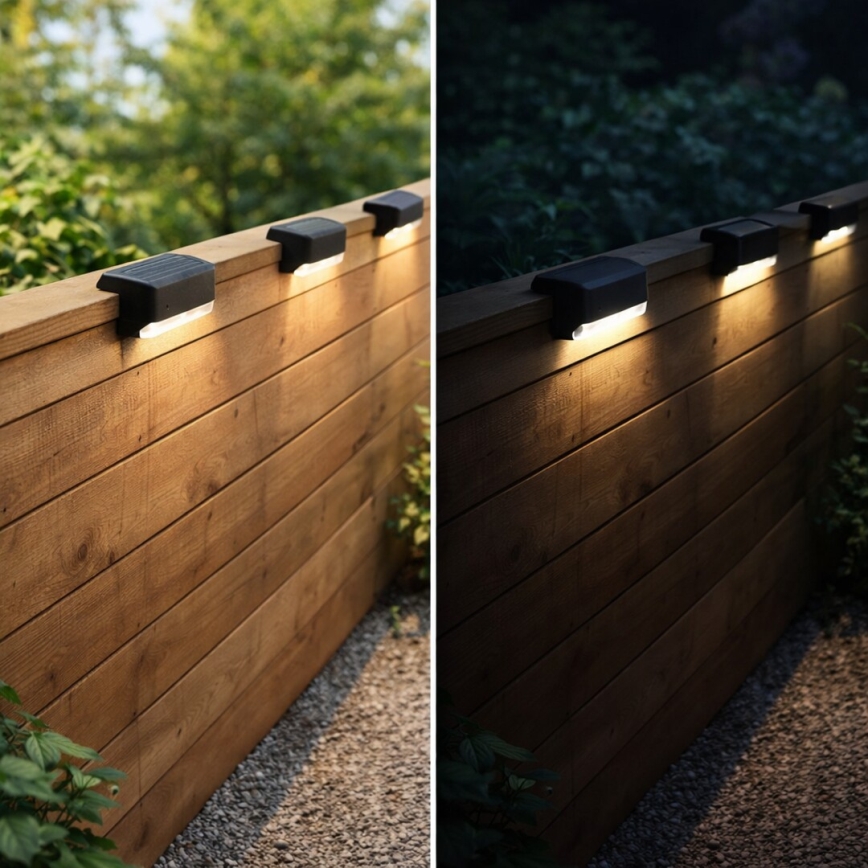 Rabalux - 4er-Set Solar-LED-Wandleuchte mit Dämmerungssensor LED/0,06W/1,2V 300 mAh IP44