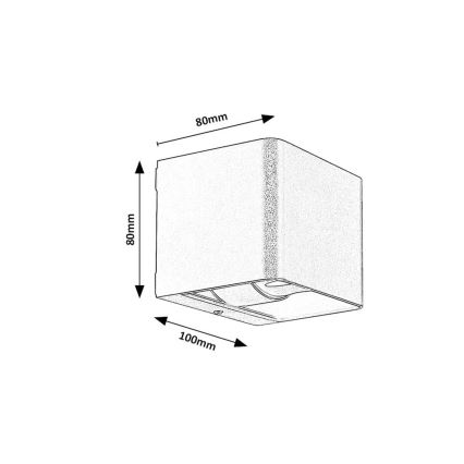 Rabalux - LED-Outdoor-Wandleuchte LED/10W/230V IP54 grau