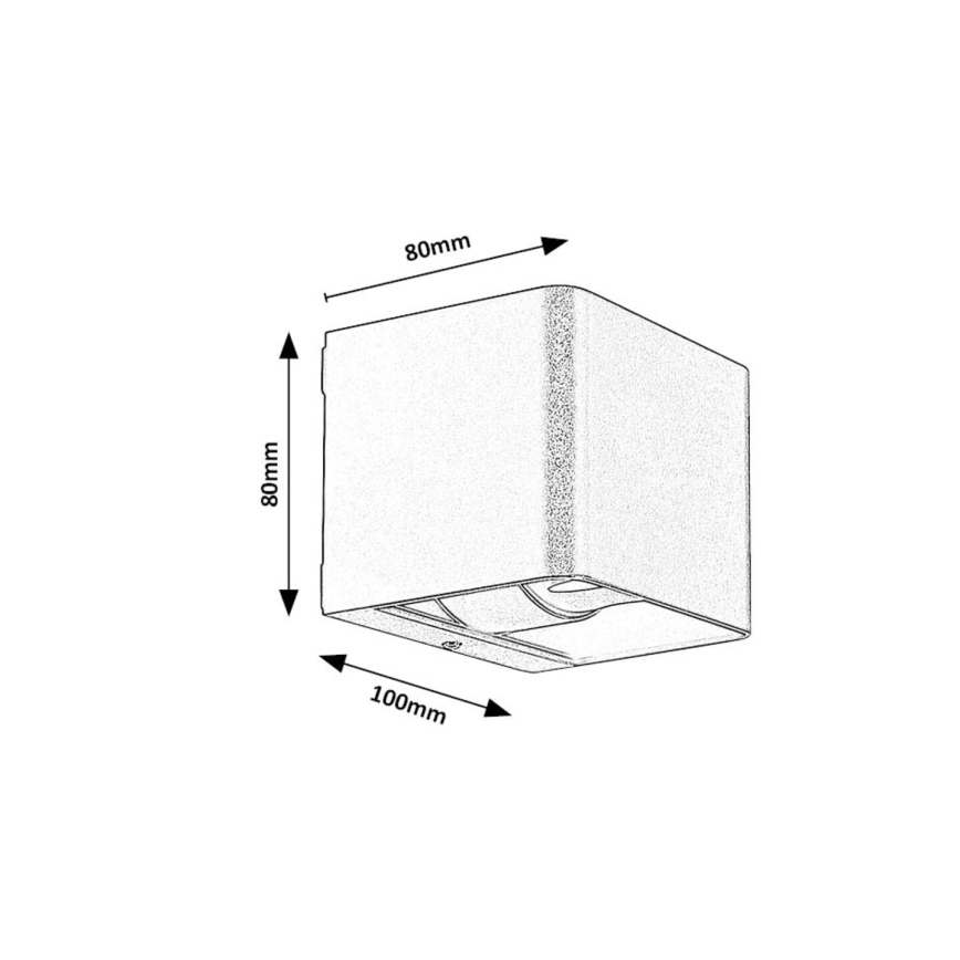 Rabalux - LED-Outdoor-Wandleuchte LED/10W/230V IP54 grau