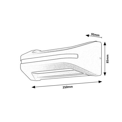 Rabalux - LED-Outdoor-Wandleuchte LED/20W/230V IP54