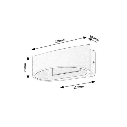 Rabalux - LED Außenwandleuchte LED/9W/230V IP54 Anthrazit