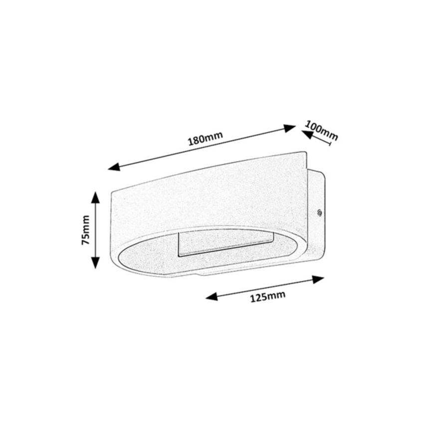 Rabalux - LED Außenwandleuchte LED/9W/230V IP54 Anthrazit