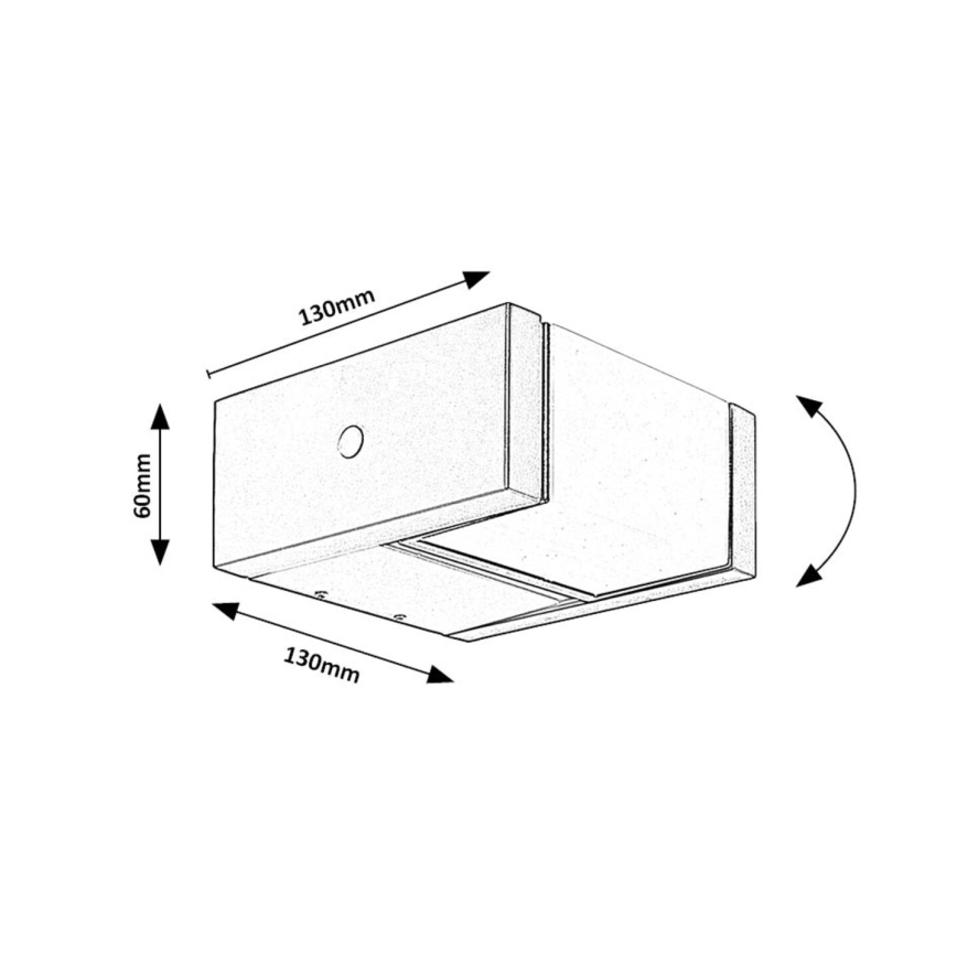 Rabalux - LED-Outdoor-Wandleuchte LED/10W/230V IP54