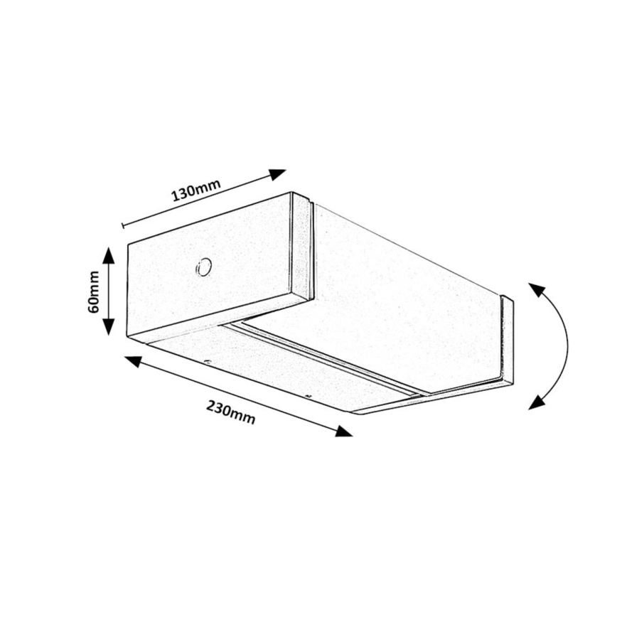 Rabalux - LED-Outdoor-Wandleuchte LED/18W/230V IP54
