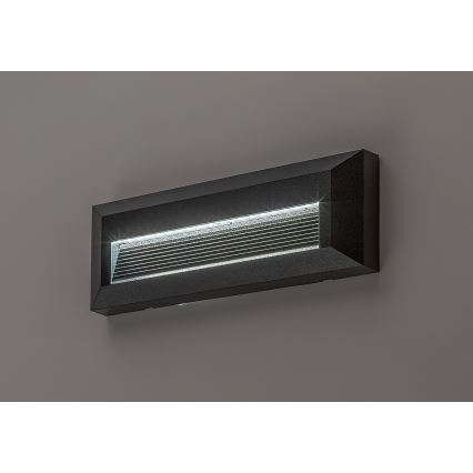 Rabalux - LED-Außenwandleuchte LED/6W/230V IP65 schwarz